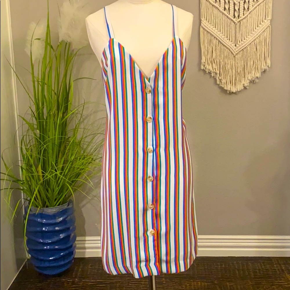 Gauze striped sundress